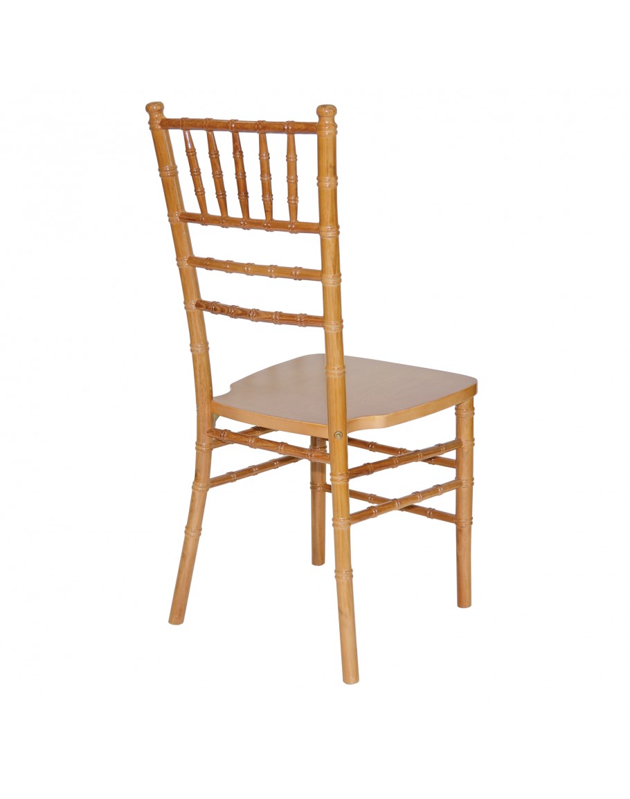 Natural wood chiavari discount chair